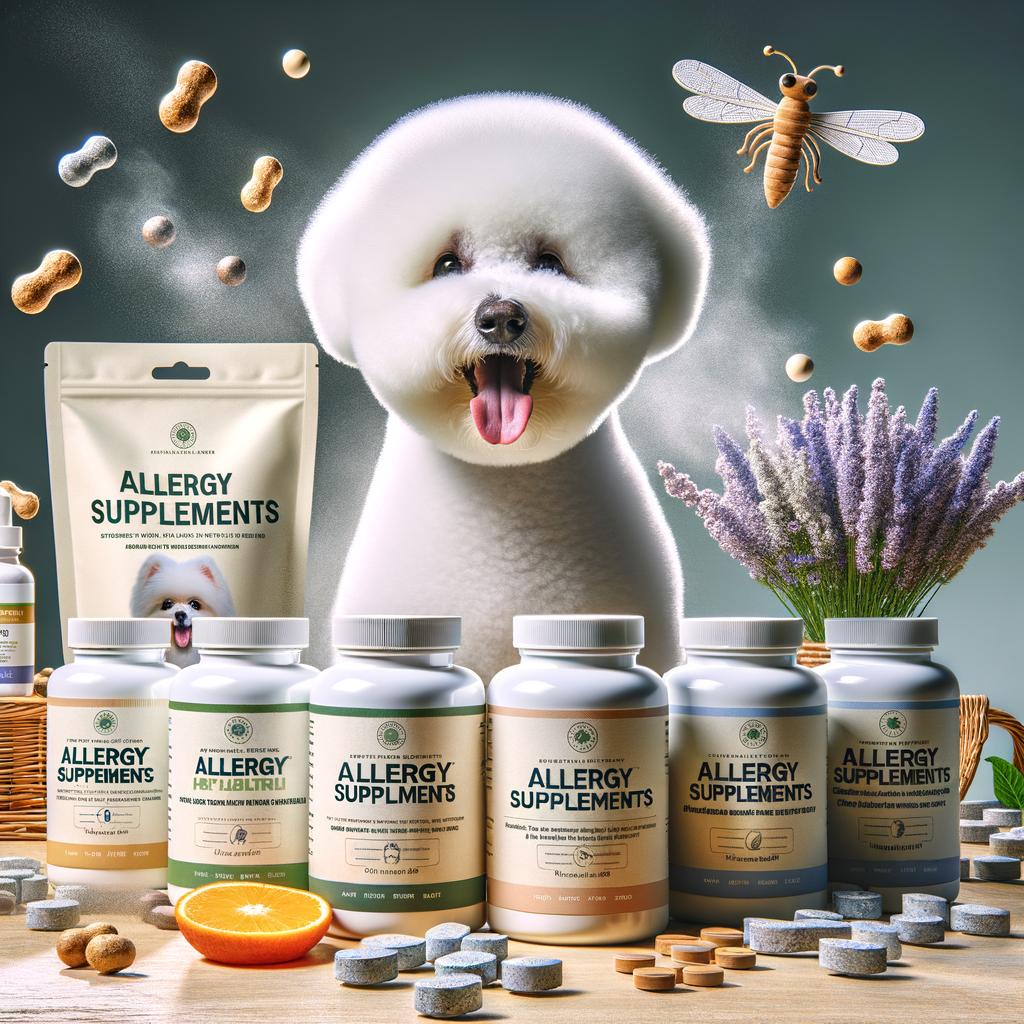 Bichon Frise enjoying top-rated allergy supplements for dogs, showcasing optimal Bichon Frise health and effective allergy relief for improved Bichon Frise health care.
